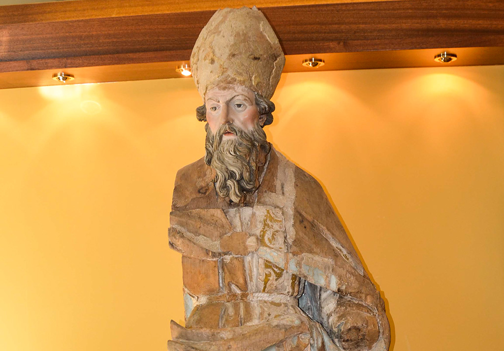 Satua di San Costanzo Vescovo - Museo della Città - Aquino