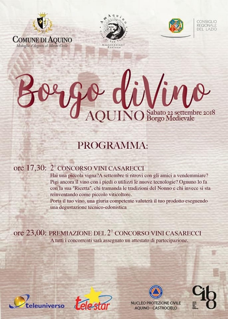 Locandina con il Programma generale